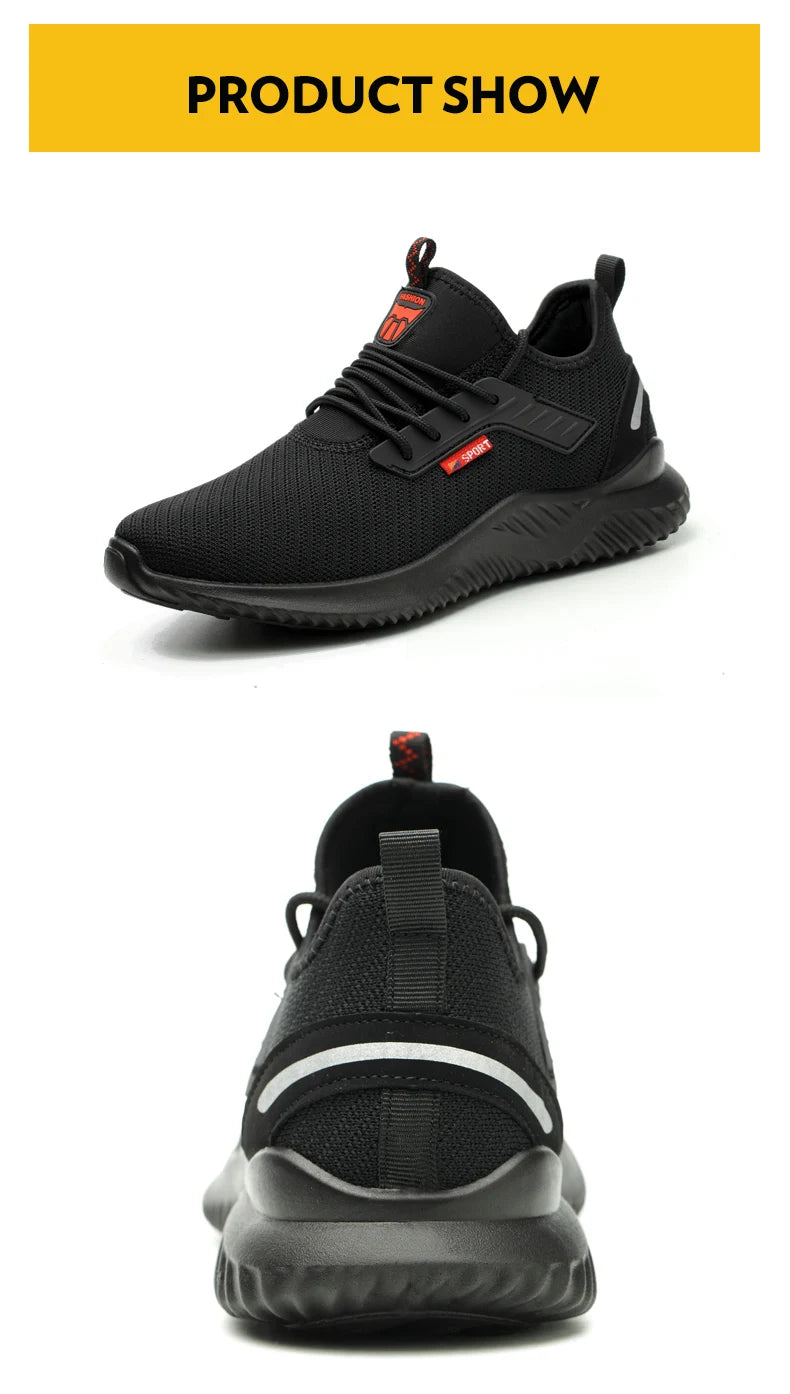 Vabena Indestructible Steel Toe Work Sneakers for Men & Women | Safety Footwear