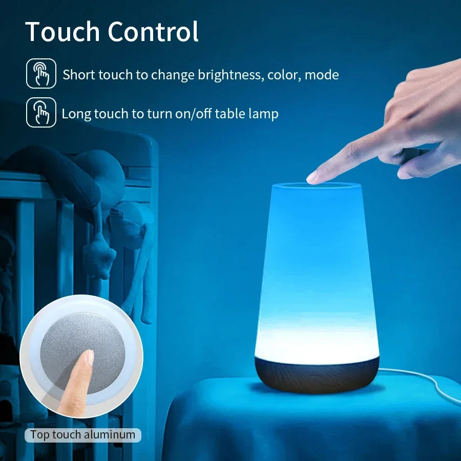 Inteligentna lampka nocna tuya wifi led - ściemniana lampa dotykowa z usb, alexa i google home