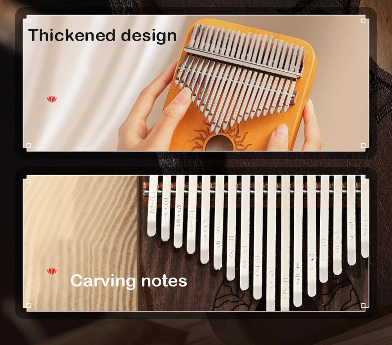 Hluru 17 21 klawiszy kalimba pianino palcowe – instrument muzyczny dla początkujących