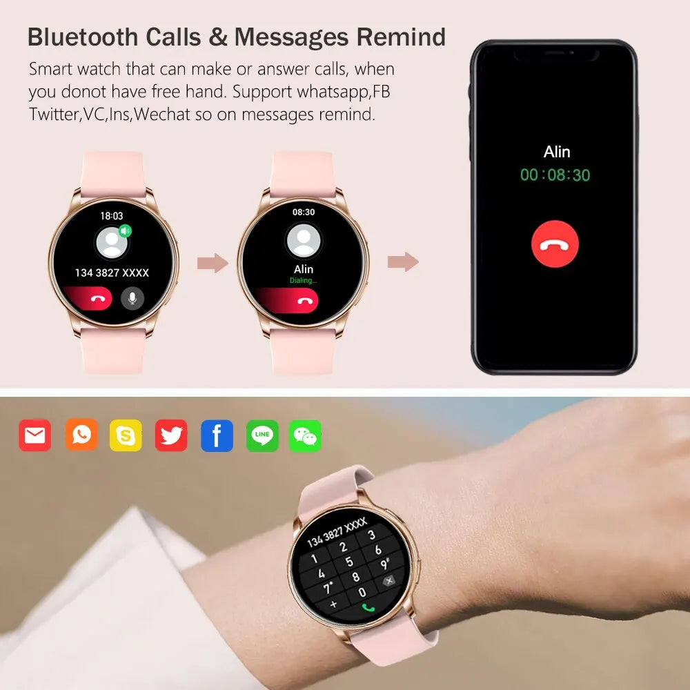 Mevaden inteligentne zegarki z rozmowami bluetooth, indywidualnymi tarczami i trackerami fitness y22