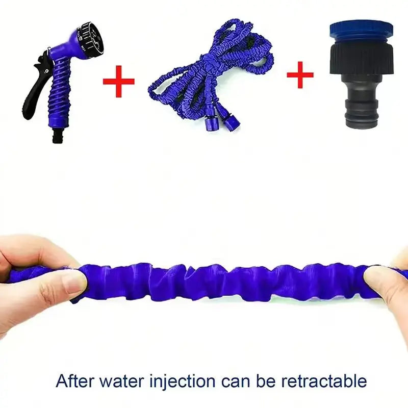 Vabena Expandable Garden Hose 25-200FT - Lightweight, Durable & Kink-Free with 7-Way Spray Nozzle