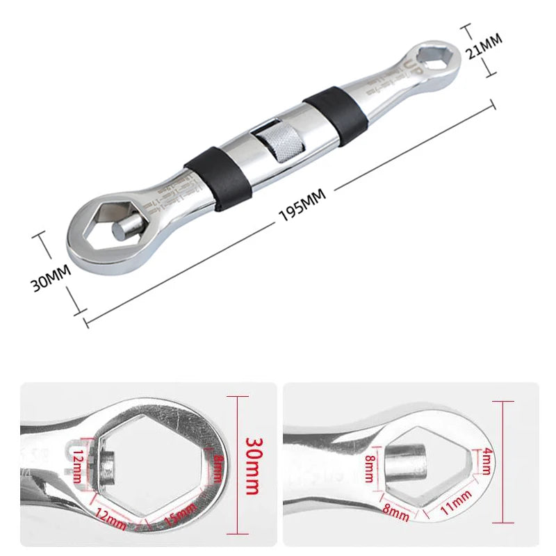 23-in-1 Universal Adjustable Wrench | Multi-Function Car Repair Hand Tool 7-19mm