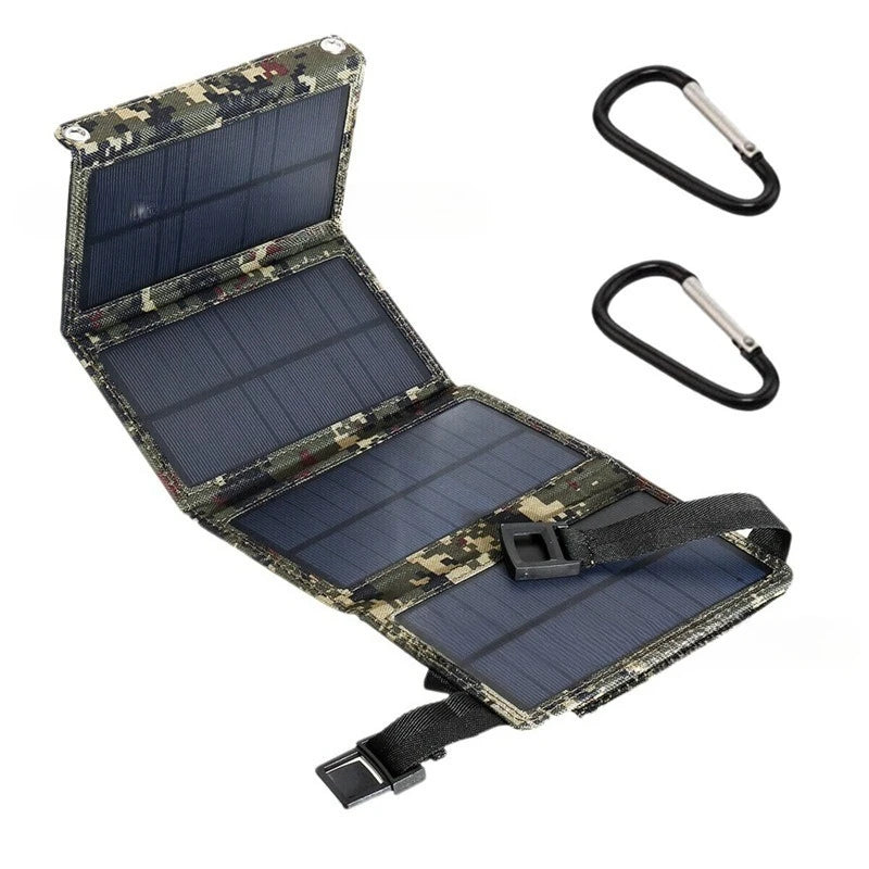 Przenośny panel słoneczny 100w 4-składany - szybka ładowarka usb