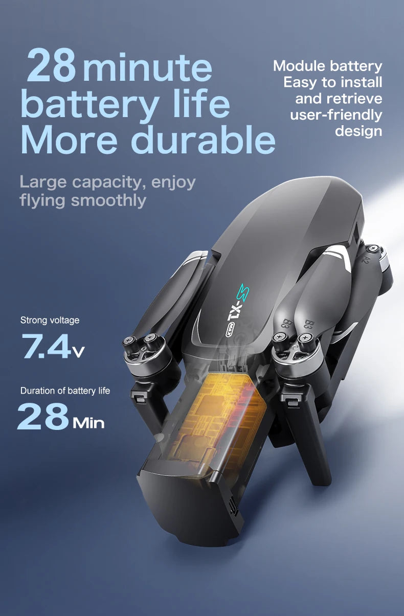 S-X1 MAX GPS Drone with 4K Camera & 3-axis Gimbal | Max Flight