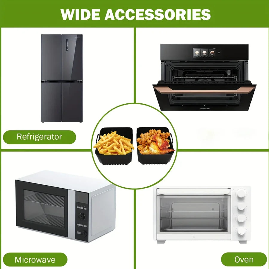 Reusable Silicone Air Fryer Liner for Ninja AF500 - Non-Stick, Easy Clean