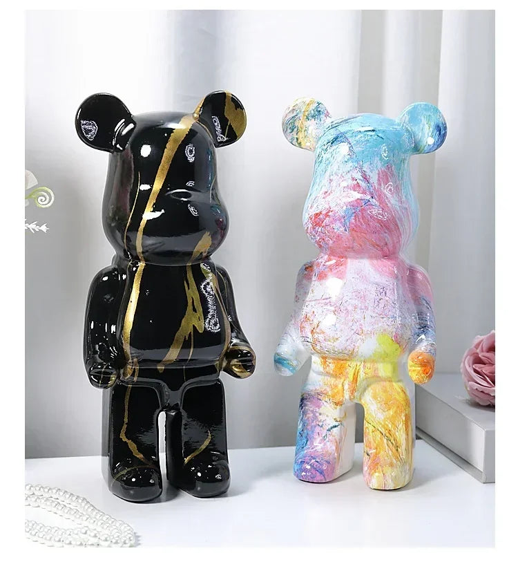 Nordic Bear Statue - Luxury Resin Figurine for Home Decor