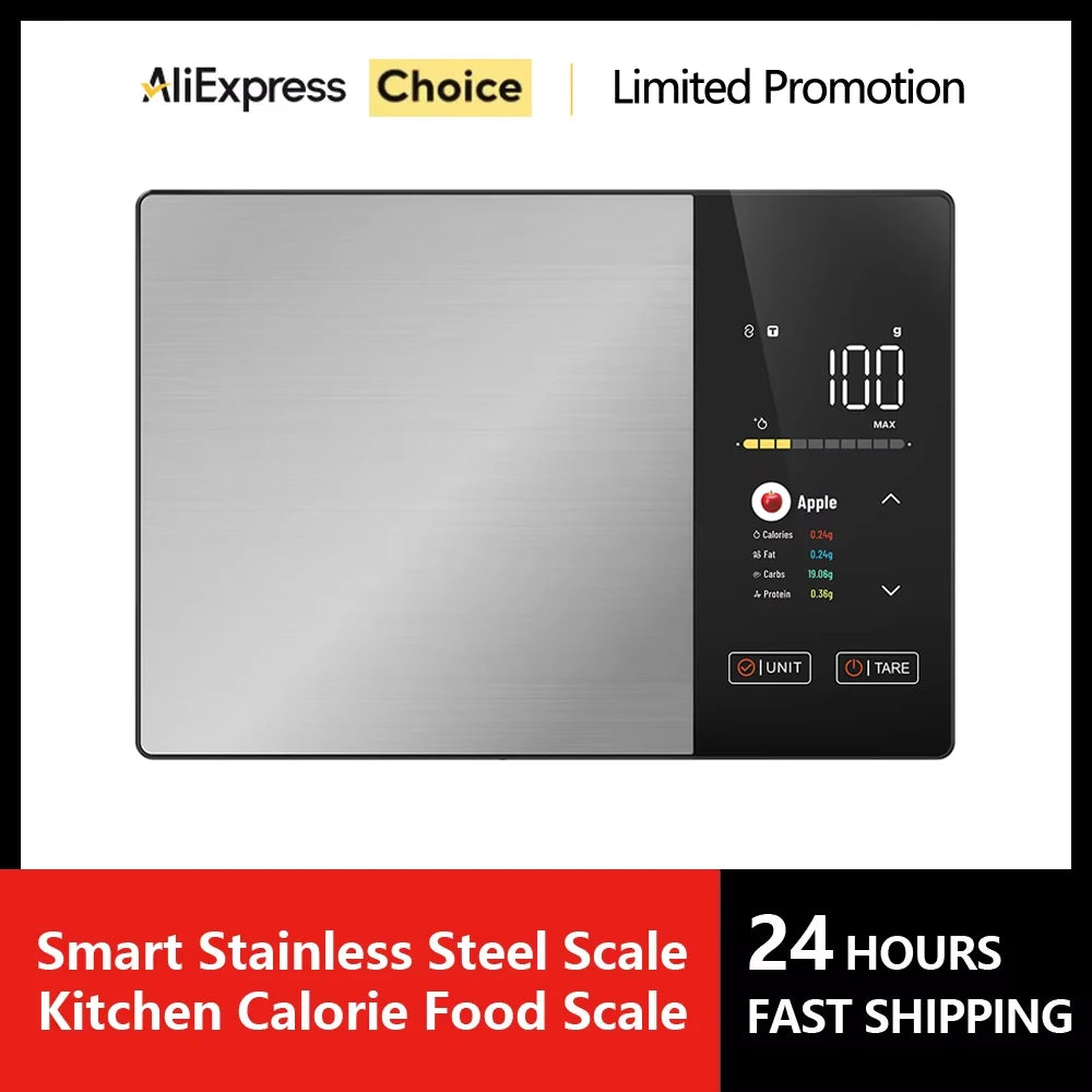 Smart Kitchen Nutrition Scale - 5kg Digital Food Scale with Calorie Calculator APP
