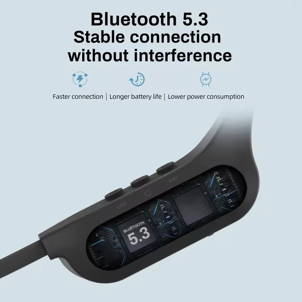 Słuchawki lonmao b33 z przewodnictwem kostnym bluetooth 5.4 z mikrofonem hd