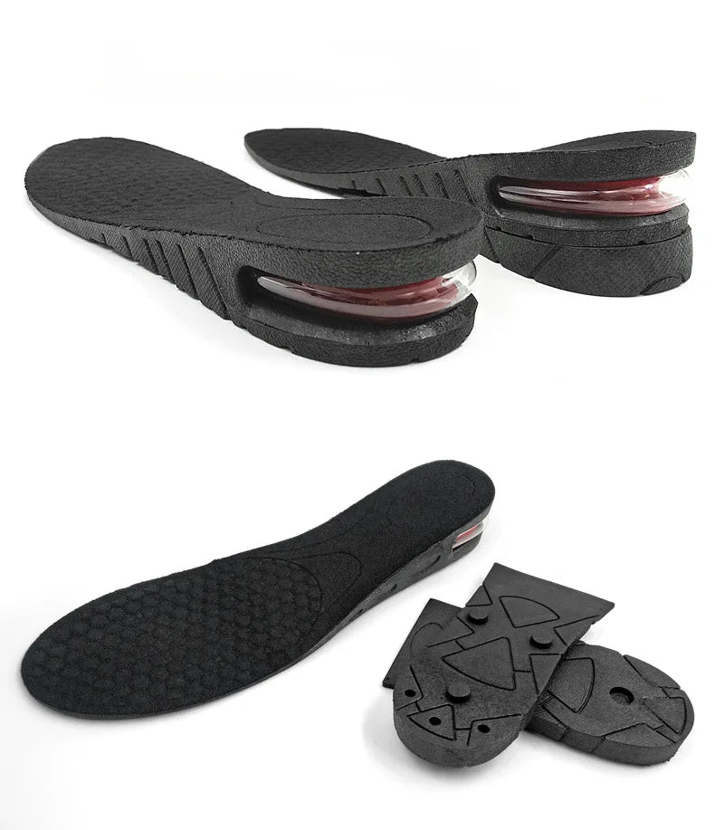 Wkładki podwyższające do butów – amortyzujące podpiętki powietrzne (3-9cm)