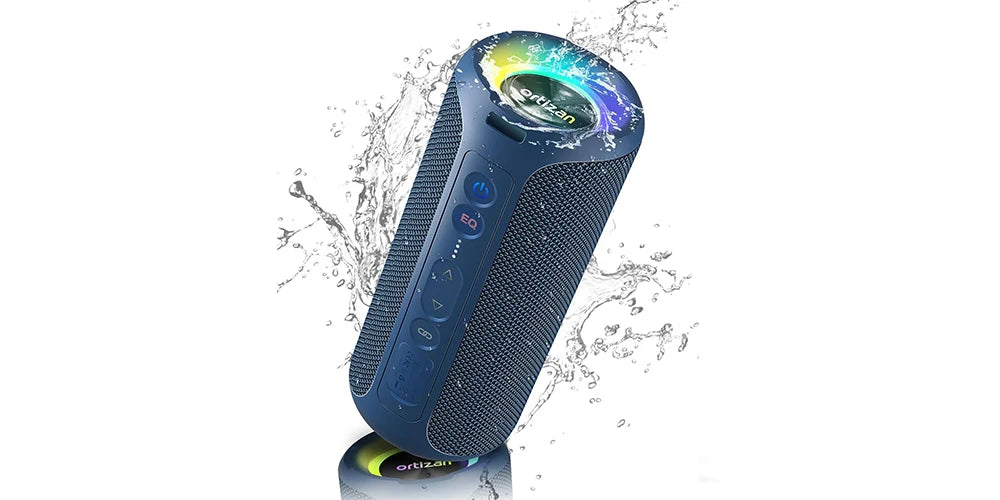 Ortizan głośnik bluetooth 40w wzmocniony bas ip7 wodoodporny zewnętrzny