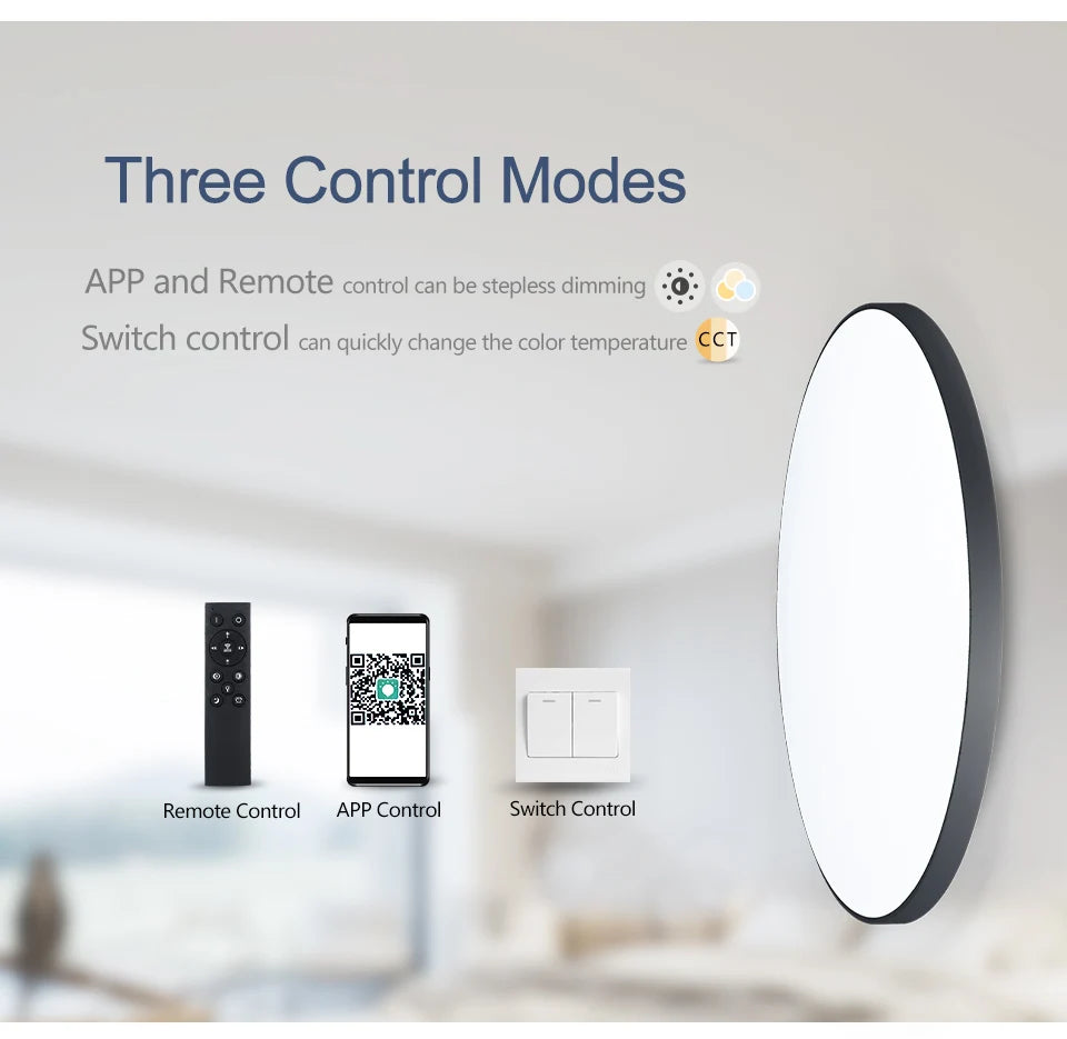 MARPOU Dimmable LED Ceiling Lamp - Modern Bedroom Lighting