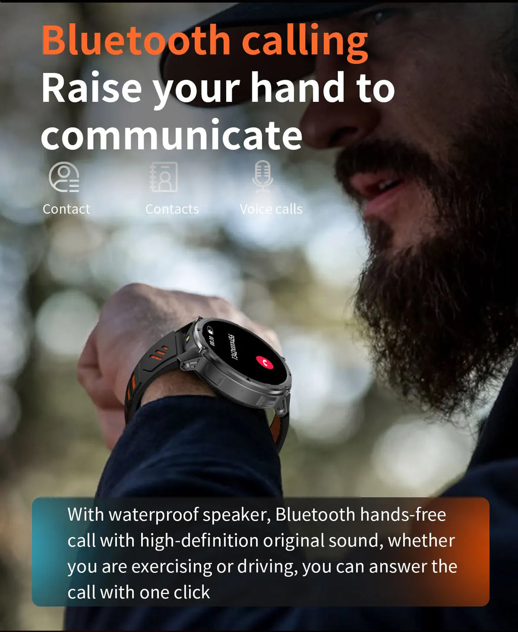 T-rex3 pro smartwatch | bateria 1100mah, gps, wodoodporny 5atm, wojskowy standard