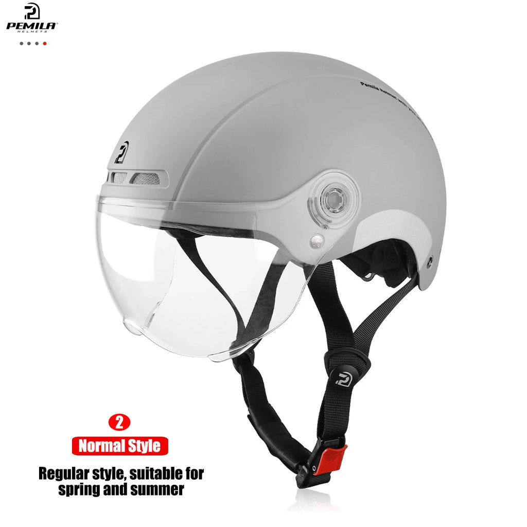 Kask rowerowy pemila z goglami, ochroną uszu i odblaskami - dla dorosłych mtb szosa e-bike