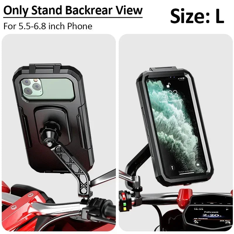 Uchwyt na telefon z ładowarką bezprzewodową do motocykla - szybkie ładowanie qc 3.0
