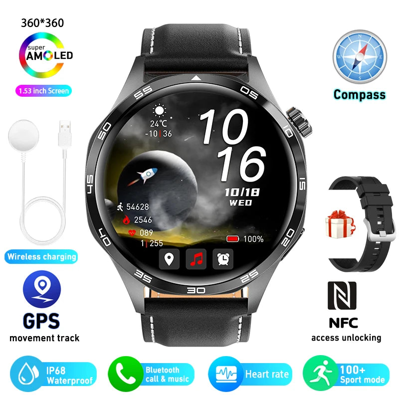 Vabena Smart Watch 5 Pro | GPS, NFC, AMOLED, Bluetooth Call