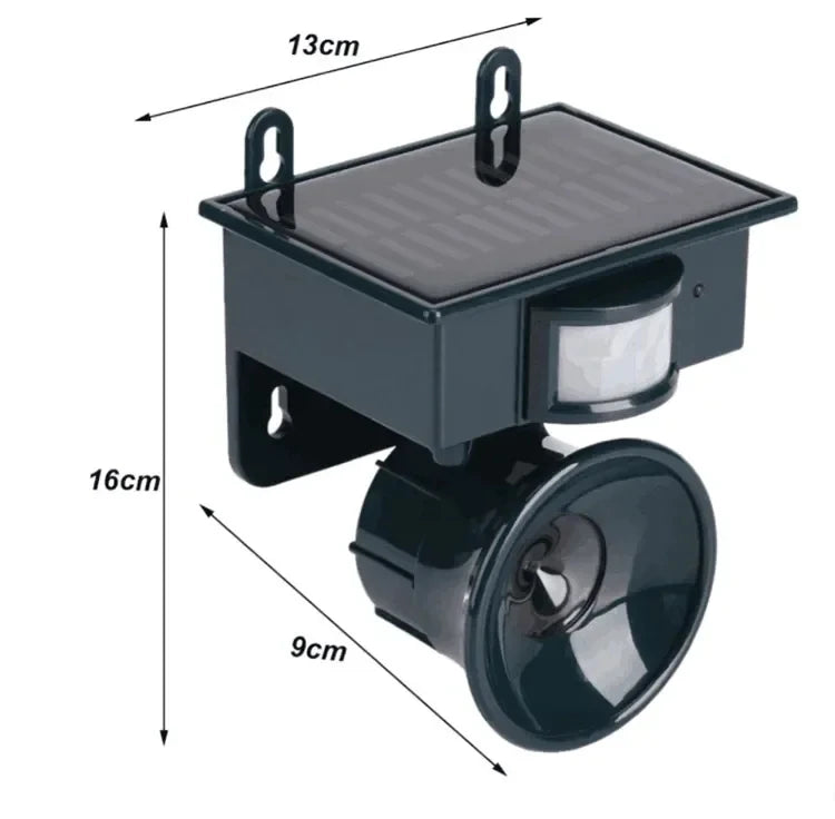 Solar Ultrasonic Animal Repellent | Pest Control for Garden & Yard