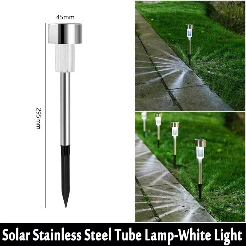 Vabena solarne lampy ogrodowe zewnętrzne - wodoodporne led na ścieżki i patio (10/20/30 szt.)