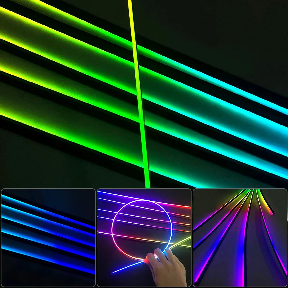 18-in-1 Car Interior RGB Ambient Light Kit - 64 Colors, App Controlled Symphony Lighting