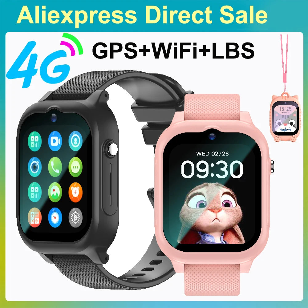 Smartwatch dla dzieci 4g gps: połączenia wideo sos – telefon dla dziecka