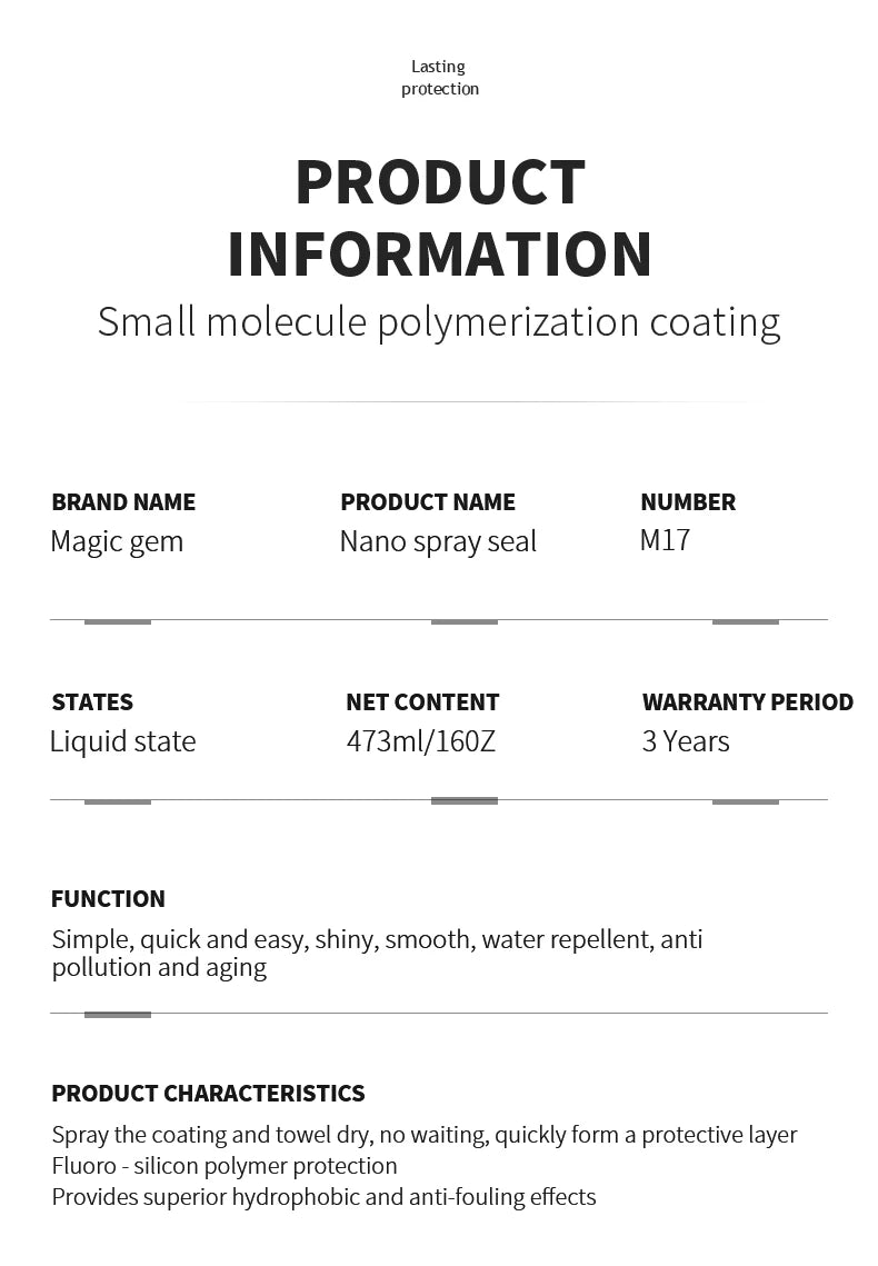 Magiczny klejnot samochodowa nanopowłoka ceramiczna – hydrofobowa ochrona lakieru