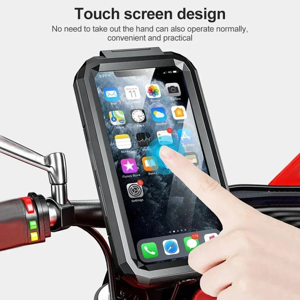 Uchwyt na telefon z ładowarką bezprzewodową do motocykla - szybkie ładowanie qc 3.0