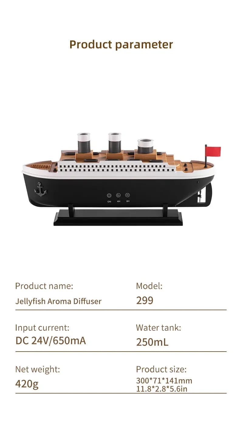 Nawilżacz powietrza crearoma titanic – 250ml z pilotem zdalnego sterowania