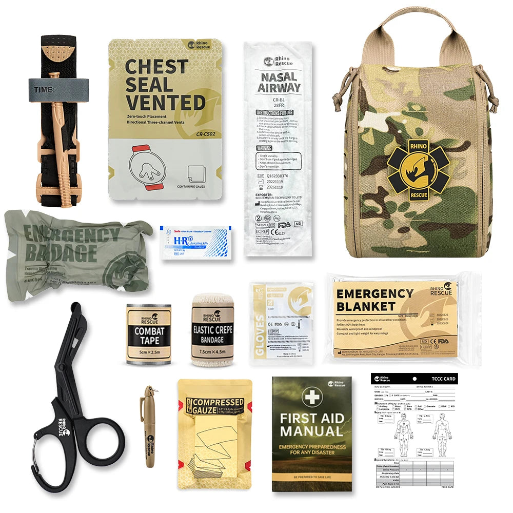 Apteczka rhino rescue 002m molle – niezbędny zestaw pierwszej pomocy outdoor