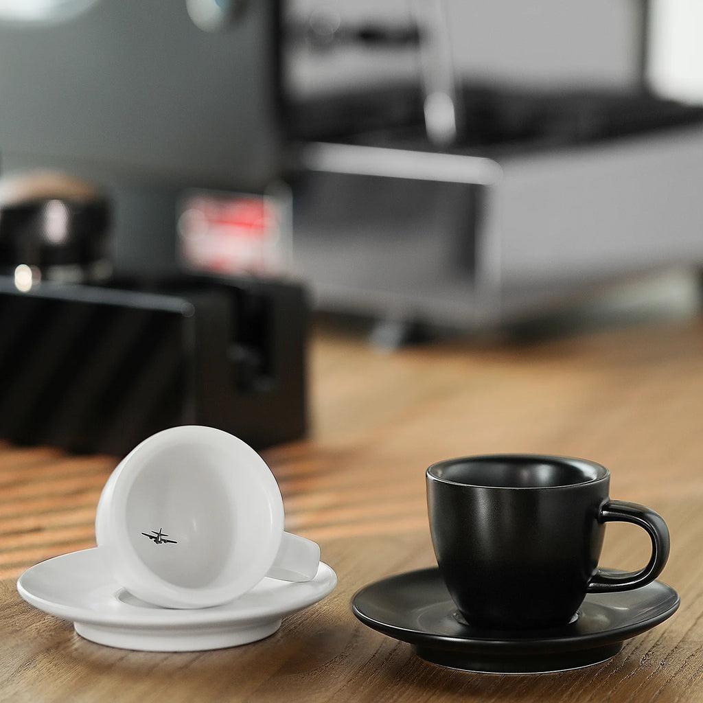 MHW-3BOMBER 80ml Ceramic Espresso Mug & Saucer for Latte Art