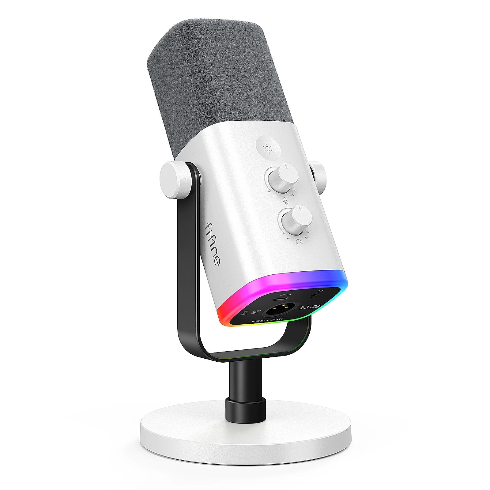 Mikrofon dynamiczny fifine am8 usb/xlr do gier z wyciszeniem i gniazdem słuchawkowym