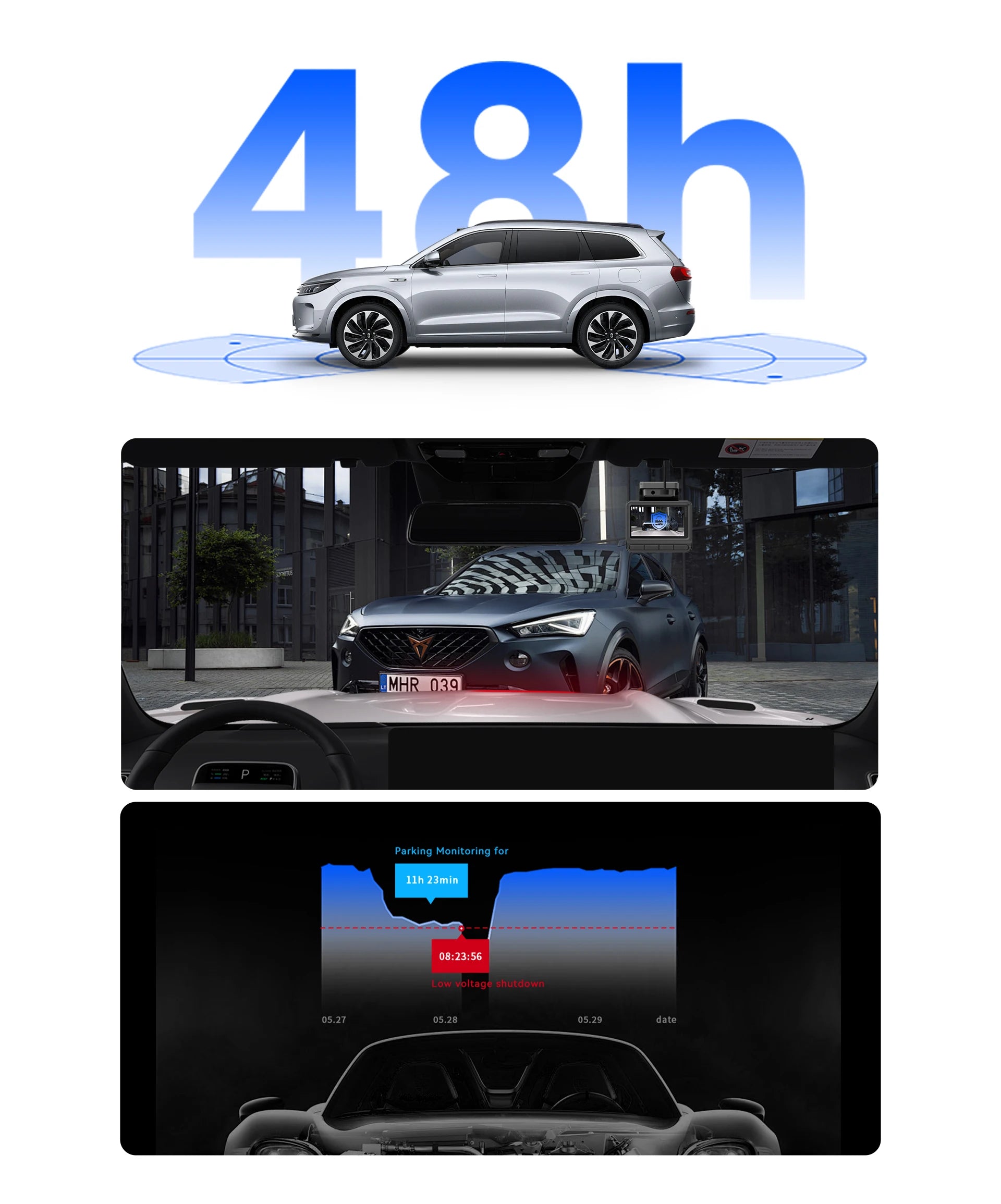 Ddpai z50 pro 4k kamera samochodowa z gps, adas i noktowizją