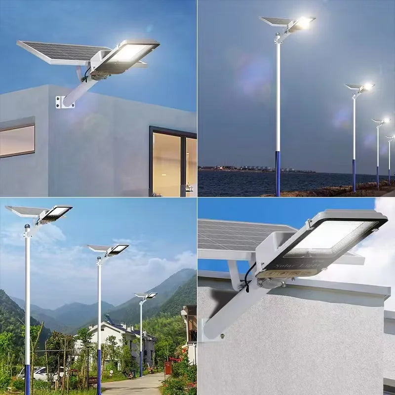 Vabena aluminiowa lampa solarna 8000mah – zewnętrzna lampa ścienna led
