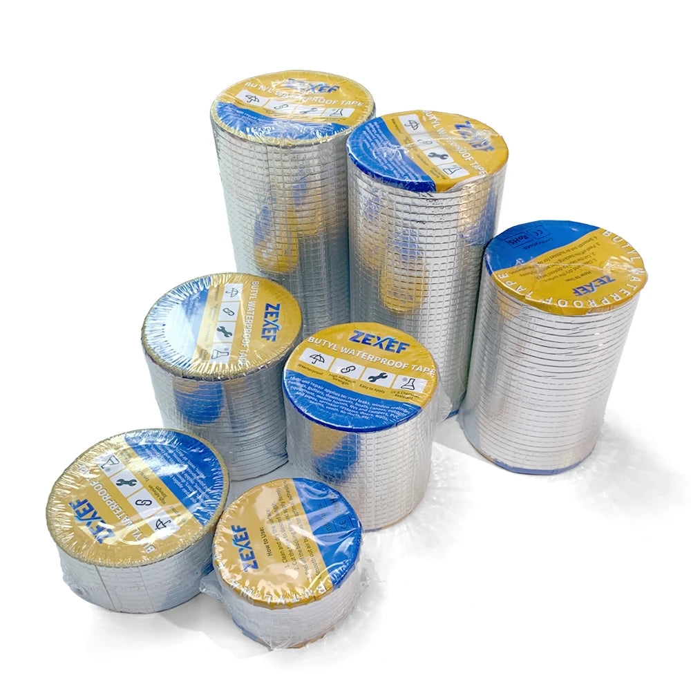 Waterproof Aluminum Butyl Tape - High Temp Roof & Wall Repair Sealant