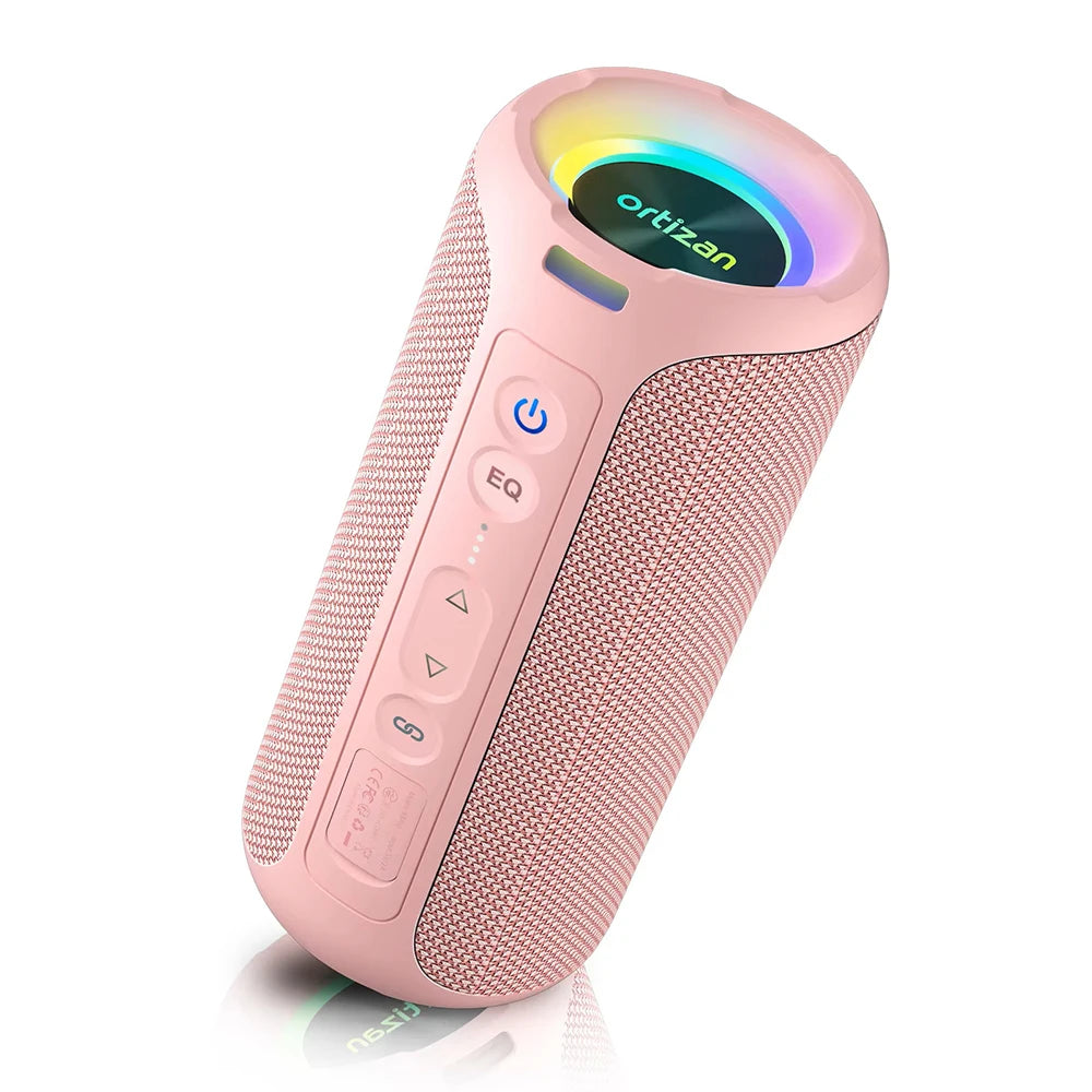 Ortizan głośnik bluetooth 40w wzmocniony bas ip7 wodoodporny zewnętrzny