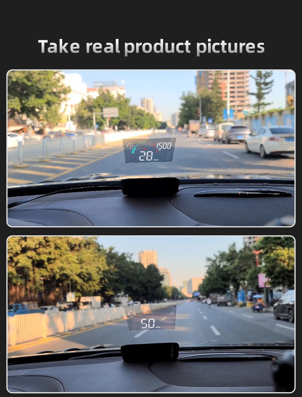 M22 Car HUD Head Up Display | Universal GPS Speedometer Projector