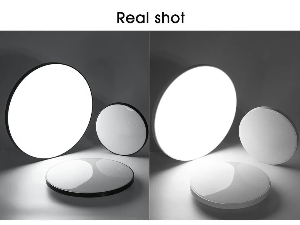 Nowoczesna inteligentna ściemnialna lampa sufitowa led z aplikacją i pilotem