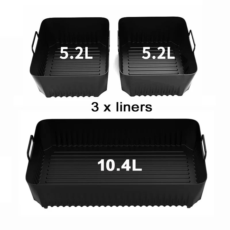 Reusable Silicone Air Fryer Liner for Ninja AF500 - Non-Stick, Easy Clean