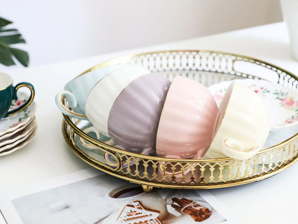 Vabena Luxury Bone China Coffee & Tea Set - Elegant Serveware
