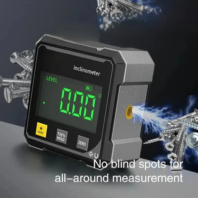 Digital Inclinometer with Dual Magnets & Laser Levels