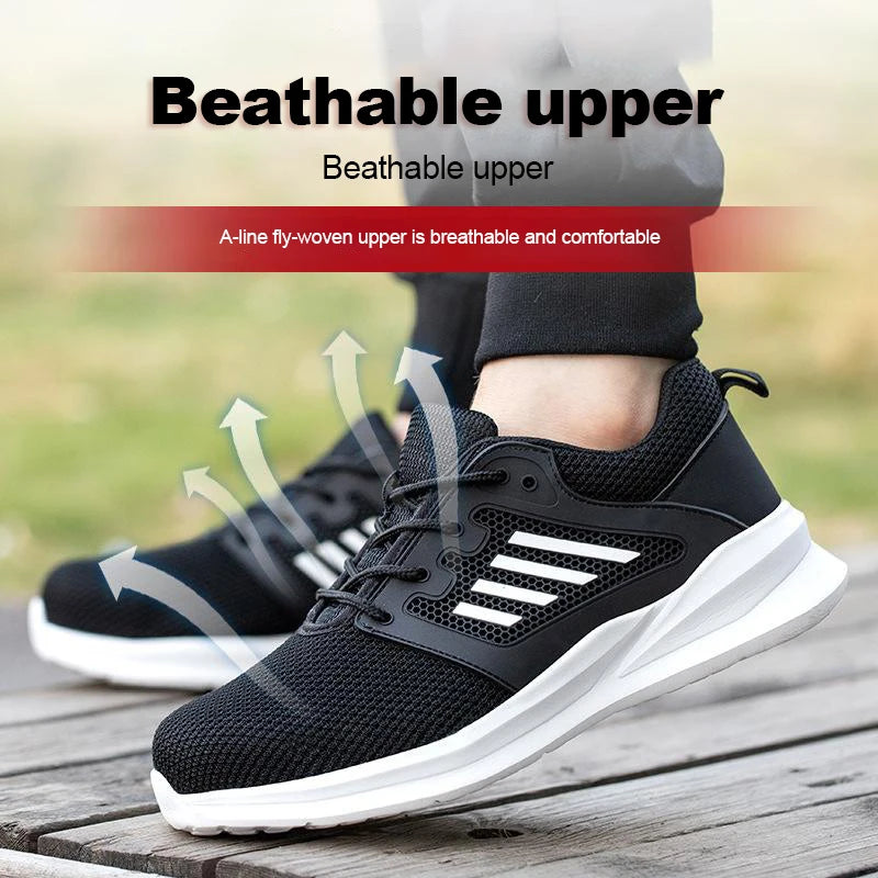 Vabena Indestructible Steel Toe Work Sneakers for Men & Women | Safety Footwear