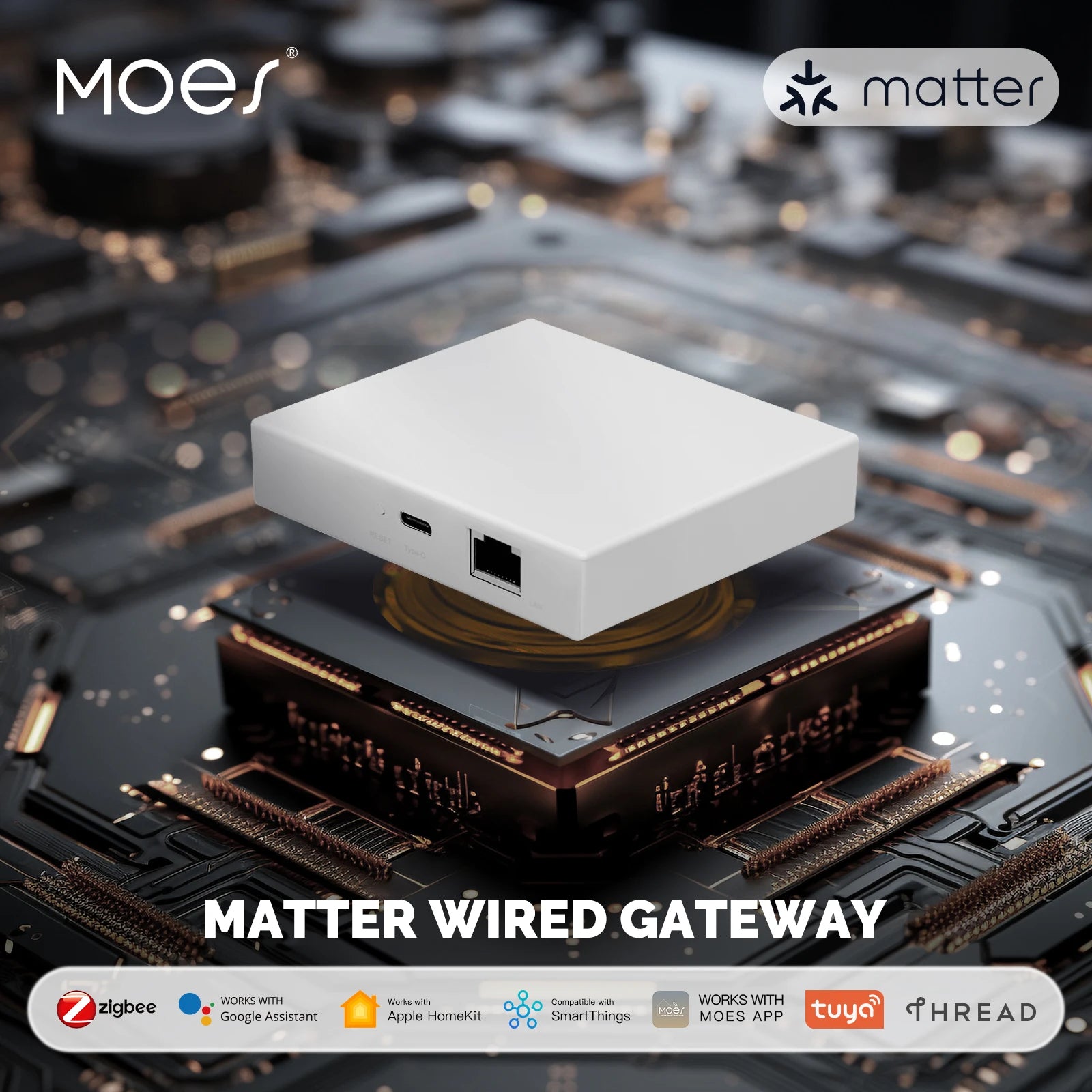 Moes matter i zigbee koncentrator bramy do inteligentnego domu wielopak
