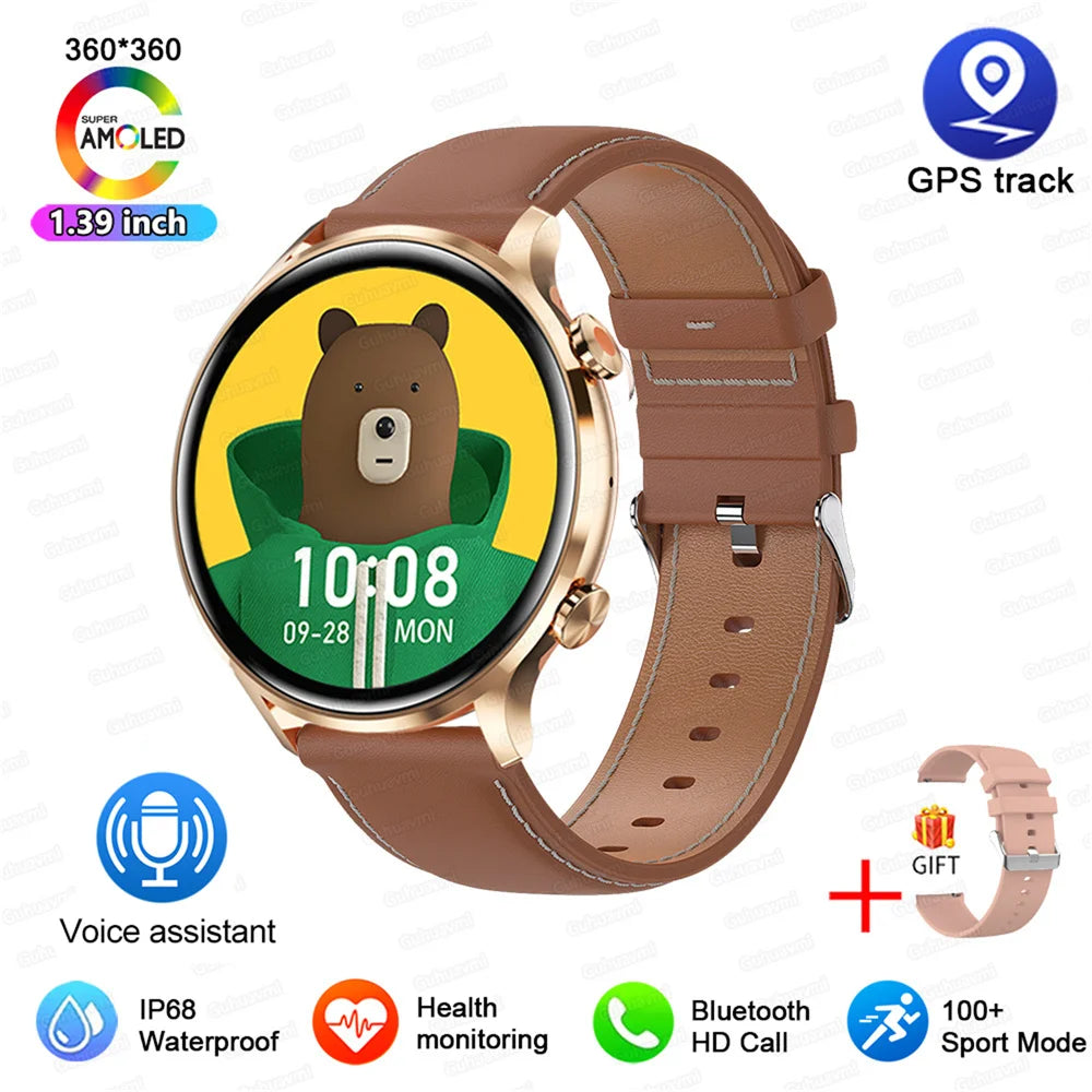 Vabena 2026 smartwatch dla kobiet i mężczyzn | amoled, gps, ip68